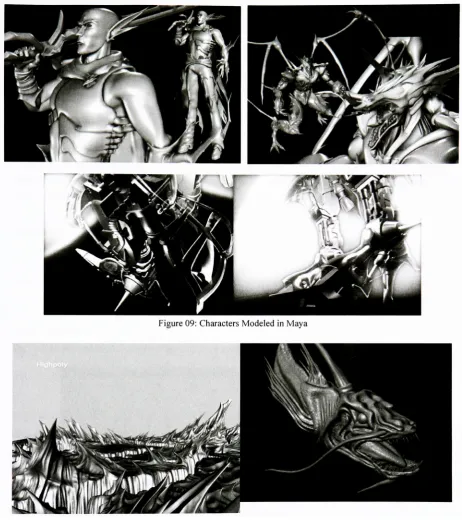 Figure 10: Objects Modeled in Zbrush