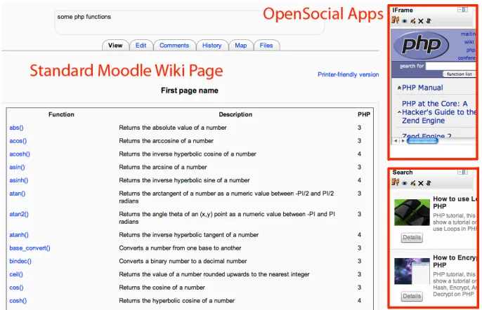 Fig. 1: Widgets as blocks on the right