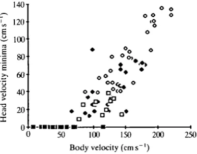 Table 1. Maximum positive autocorrelation coefficients (r) for each record oflanding flight and take-off flight, with their corresponding lags