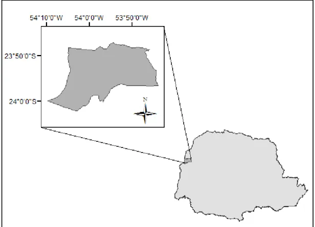Figure 1 – Location of the municipality of Altônia in the state of Paraná 