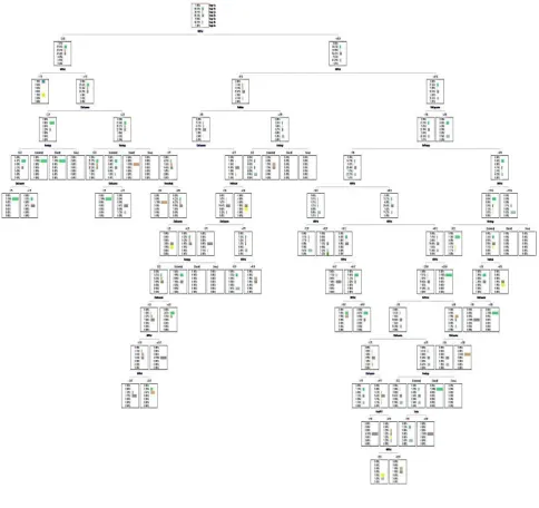 Figure 8: Decision Tree obtained from SIPINA  