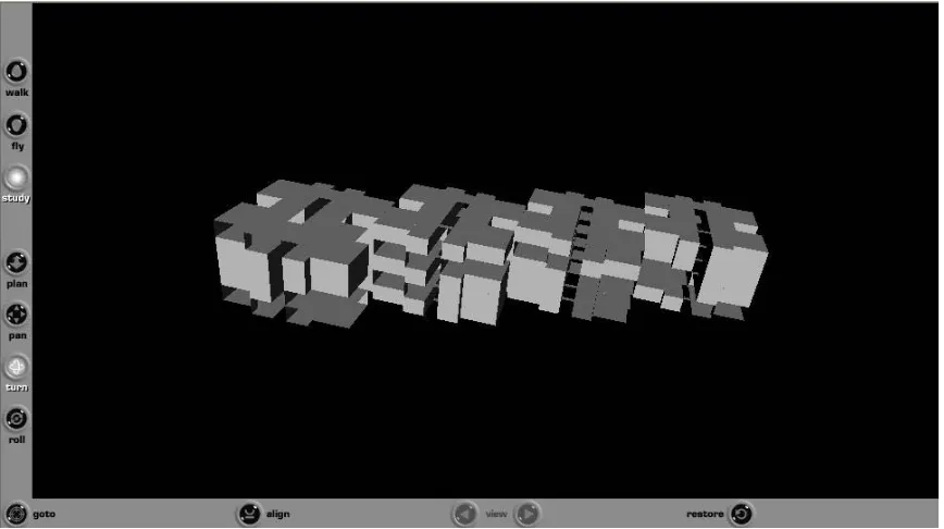 Figure 6: 3D dynamic data visualization of 3D building data on Web 