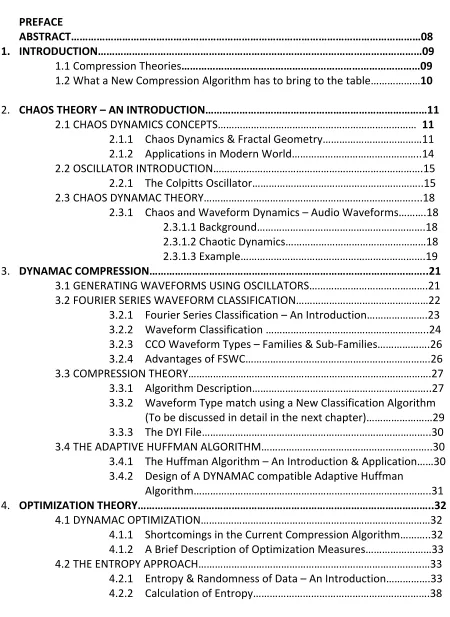TABLE OF CONTENTS 