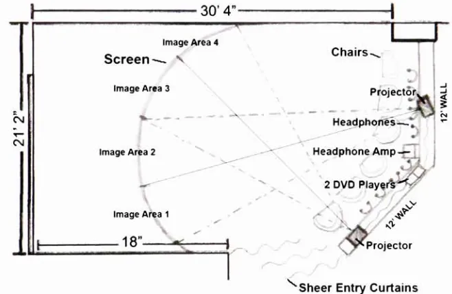 Figure 1.Floor plan of Synchronicities 4:4.