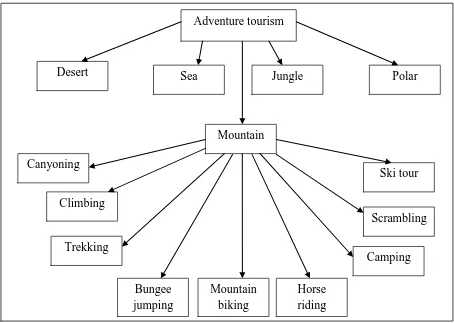 Figure 1. 1: Diversification of adventure tourism activities jumping  biking riding  