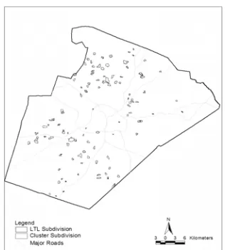 Figure 4: Locations of sampled subdivisions 