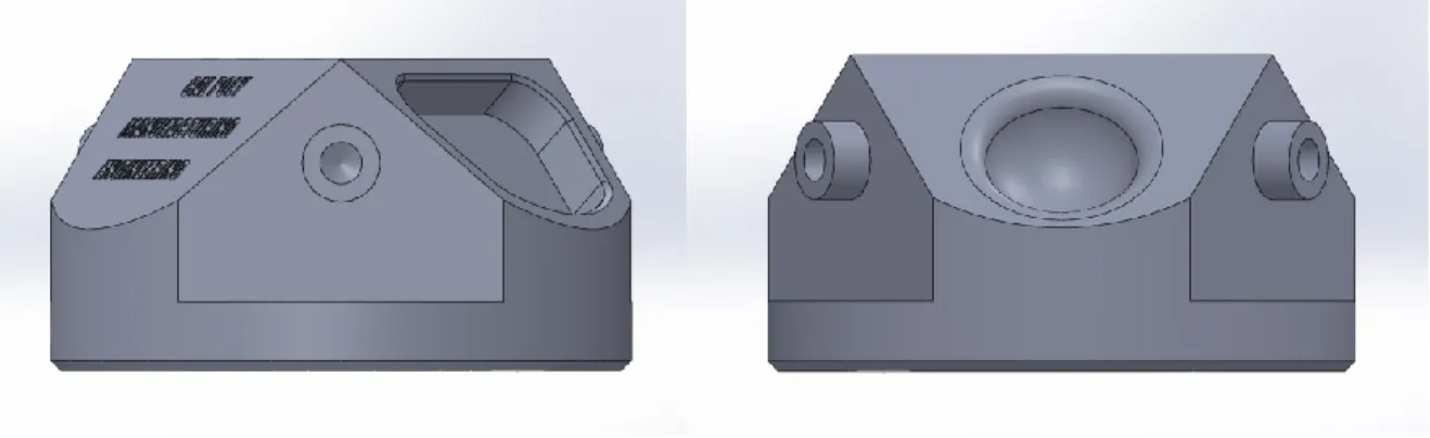 Figure 7: CAD Renderings of the Demo Part  Mill Blank Design 