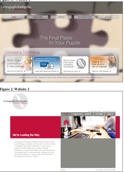 Figure 1.  Website 1 