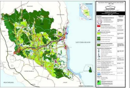 Figure 7: Key Diagram of Pahang State Structure Plan (Source: Interim Report, Pahang State Structure Plan, 2003) 