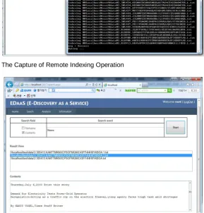 Fig. 8. The Capture of Remote Indexing Operation 