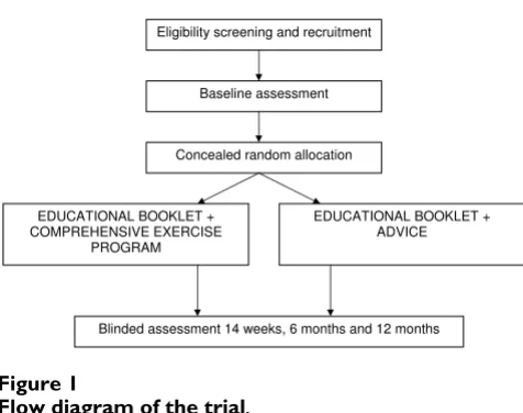 Figure 1Flow diagram of the trialFlow diagram of the trial.