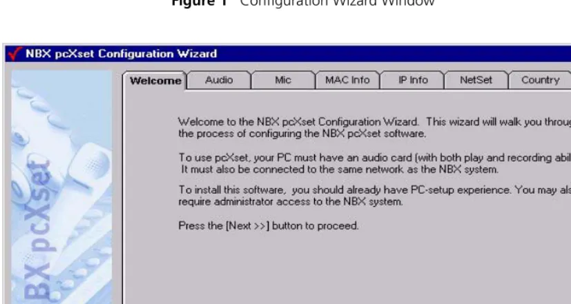 Figure 1   Configuration Wizard Window