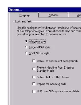 Figure 2   Options Dialog Box - Display Tab