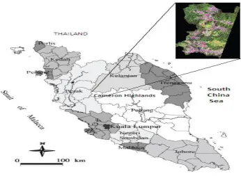 Figure 1.1    Map of the study area (Ismail et al., 2012) 