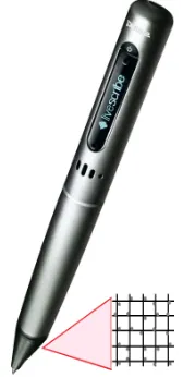 Fig. 3. Livescribe Smartpen and the dotted position system