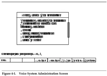 Figure 4-1.Voice System Administration Screen 