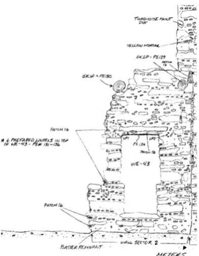 Figure 1.1: Field drawing and notes made by archaeologist (Patel, 2009) 