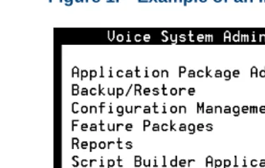 Figure 2.Example of an Intuity CONVERSANT Window Showing Information