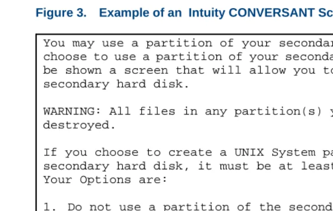 Figure 3.Example of an  Intuity CONVERSANT Screen Requesting Information