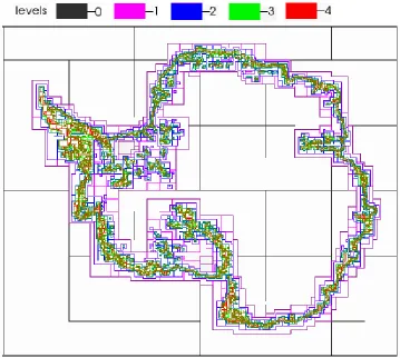 Figure 2.1 The visualization graph of a 1GB block-structured AMR dataset generated by BISI-CLES [20]