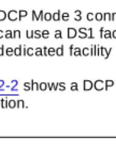Figure 2-2 shows a DCP Mode 1 and DCP Mode 3 Digital Networking connection.