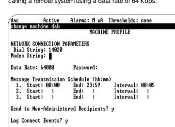 Figure 3-3.Machine Profile Screen for Remote System 64 Kbps Call, page 2