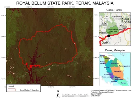 Figure 1.Figure 1. Royal Belum forest reserve, Perak, Malaysia. Royal Belum forest reserve, Perak, Malaysia. 