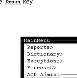 Figure 2-1:  Custom Reports Main Menu