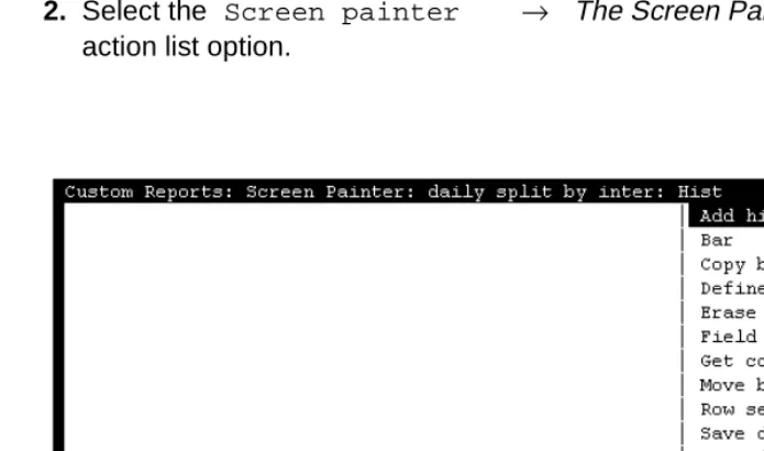 Figure 3-1:  The Screen Painter