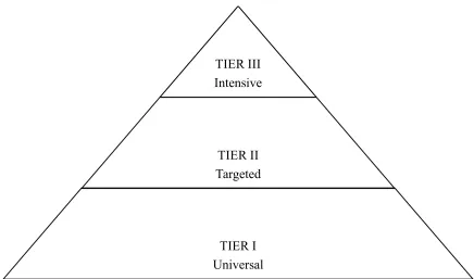 Figure 5.  Multi-Tiered System of Supports   