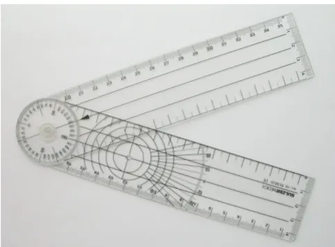 Figure 1mentsTwo-arm goniometer with a scale marked in 2-degree-incre-Two-arm goniometer with a scale marked in 2-degree-increments.