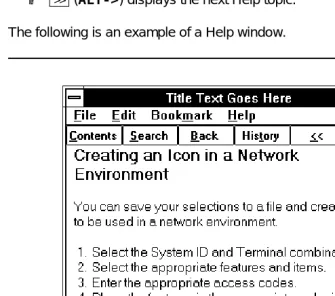 Figure 1.On-line Help Window