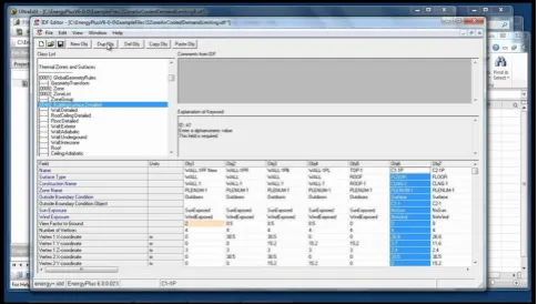Figure 3: DesignBuiler Environment 