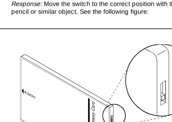 Figure 2-1.Memory Card Write-Protect Switch