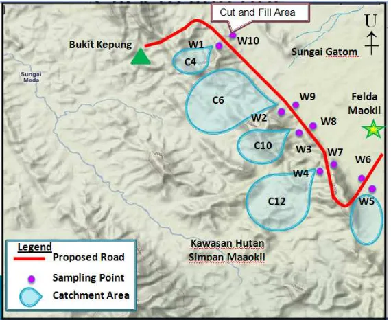 Table 1.2: The Area of Coverage for the Water Catchment 