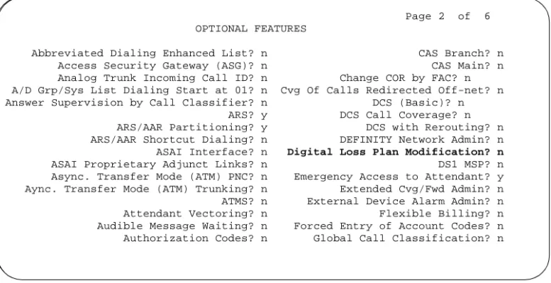 Figure 6. System-Parameters Customer-Options 