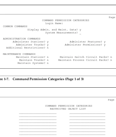 Figure 1-7.Command Permission Categories (Page 1 of 3)