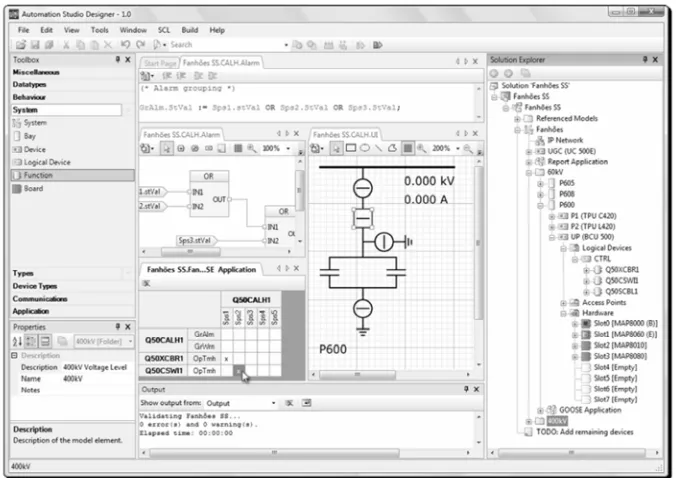 Fig. 1. The user interface of the engineering tool 