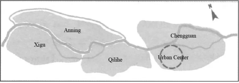 Figure 1.2: Change of the Yellow River from 1949 to 2000 