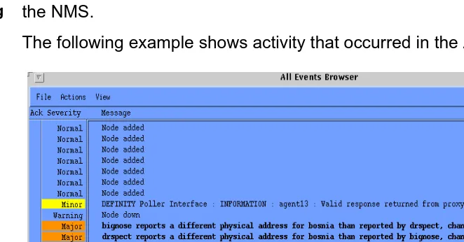 Figure 2. Application Event Alert Log — All Events