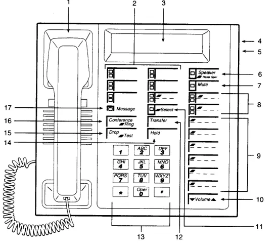 Figure 1. 7406 Plus Voice Terminal (With Display)