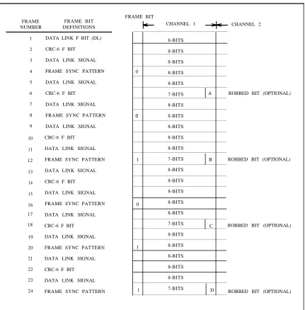 Figure 1-5. DS1 Extended Superframe Format