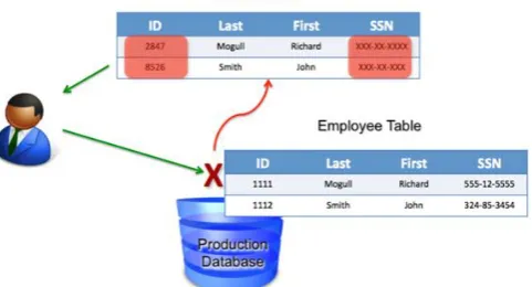 Figure 2.  https:// securosis.com/blog/understanding-and-selecting-data-masking-how-it-works [14] 
