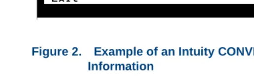 Figure 1.Example of an Intuity CONVERSANT Menu 