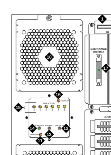 Figure 4.Front View of a Deskside MAP/100P