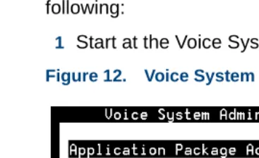 Figure 12.Voice System Administration Menu