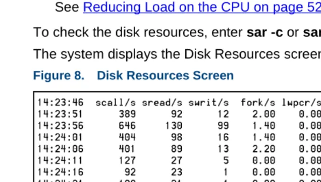 Figure 8.Disk Resources Screen 
