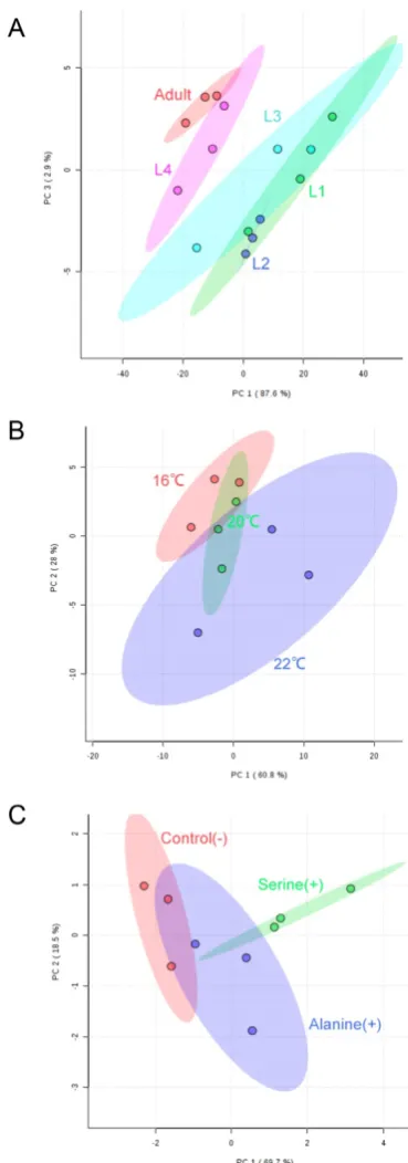 Figure 4. Partial least square discriminant analysis (PLS-DA) of quantified SLs 