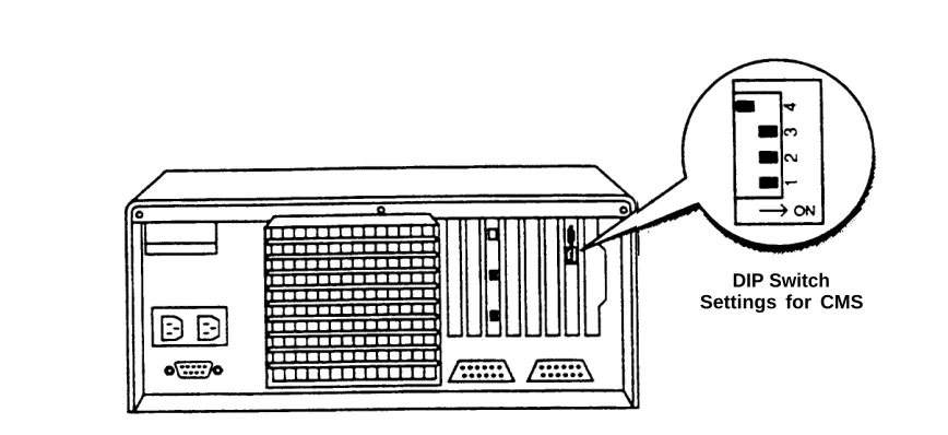 Figure 2-2. VDC 600 DIP Switch Locations and Settings