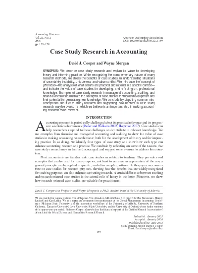 a case study research design pdf